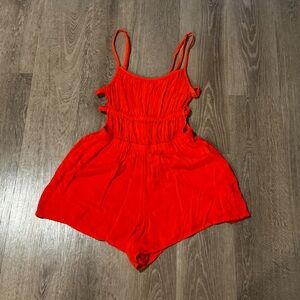 Arizona Jean Company Bright Red Romper